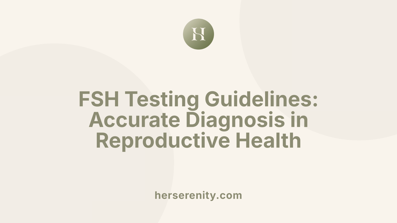 FSH Testing Guidelines: Accurate Diagnosis in Reproductive Health