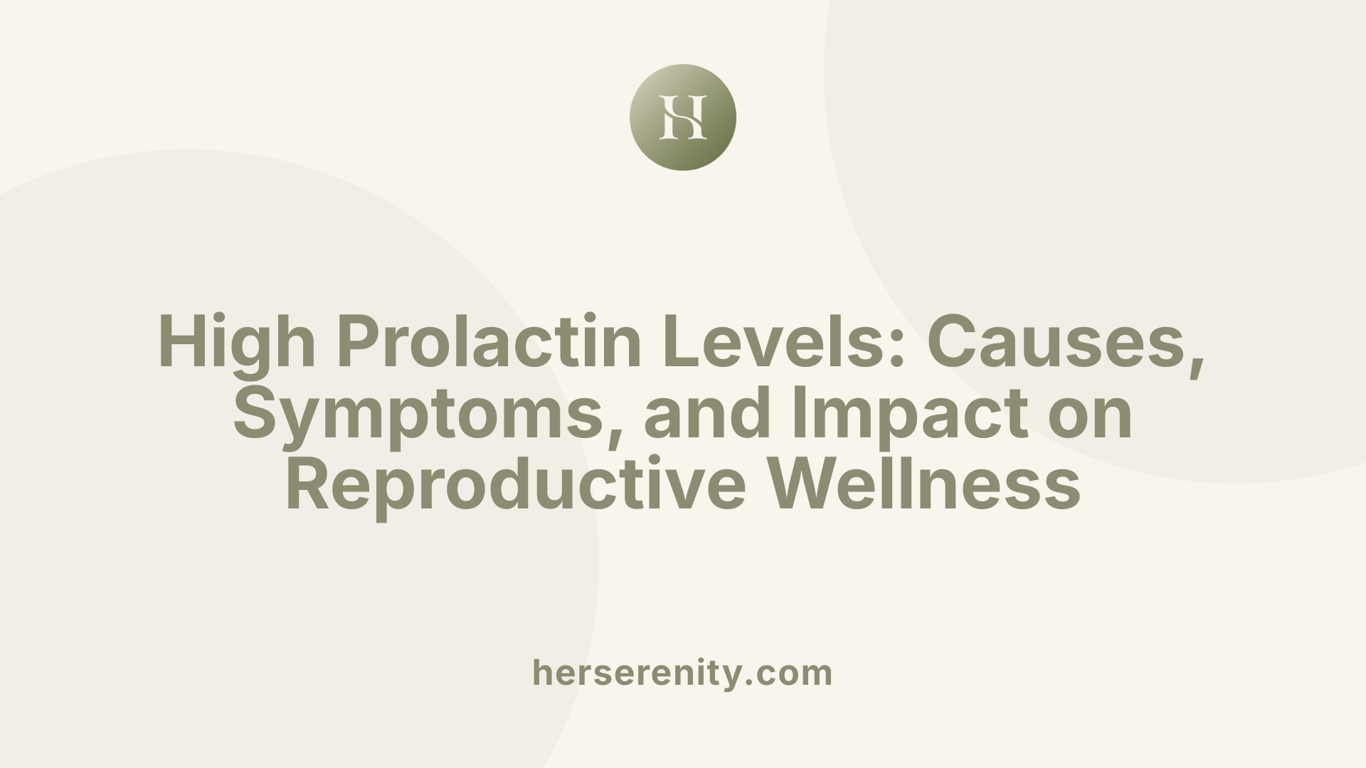High Prolactin Levels: Causes, Symptoms, and Impact on Reproductive Wellness