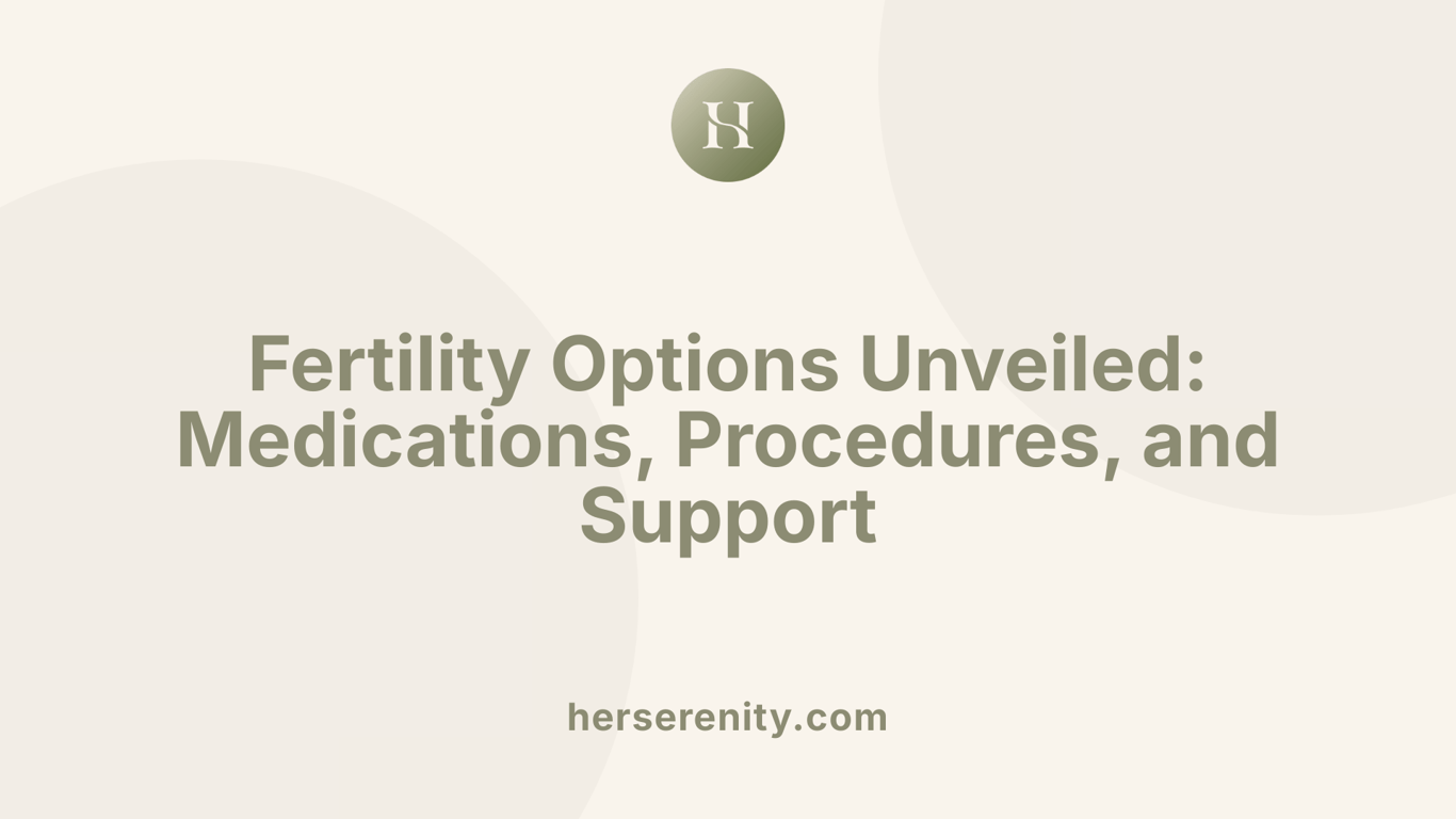 Fertility Options Unveiled: Medications, Procedures, and Support