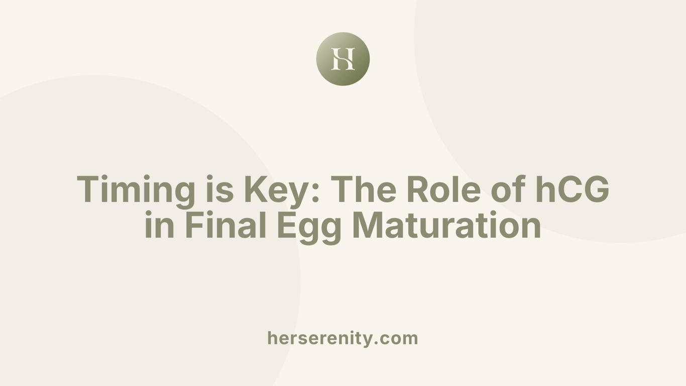Timing is Key: The Role of hCG in Final Egg Maturation