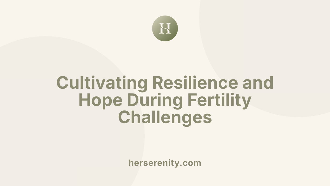 Cultivating Resilience and Hope During Fertility Challenges