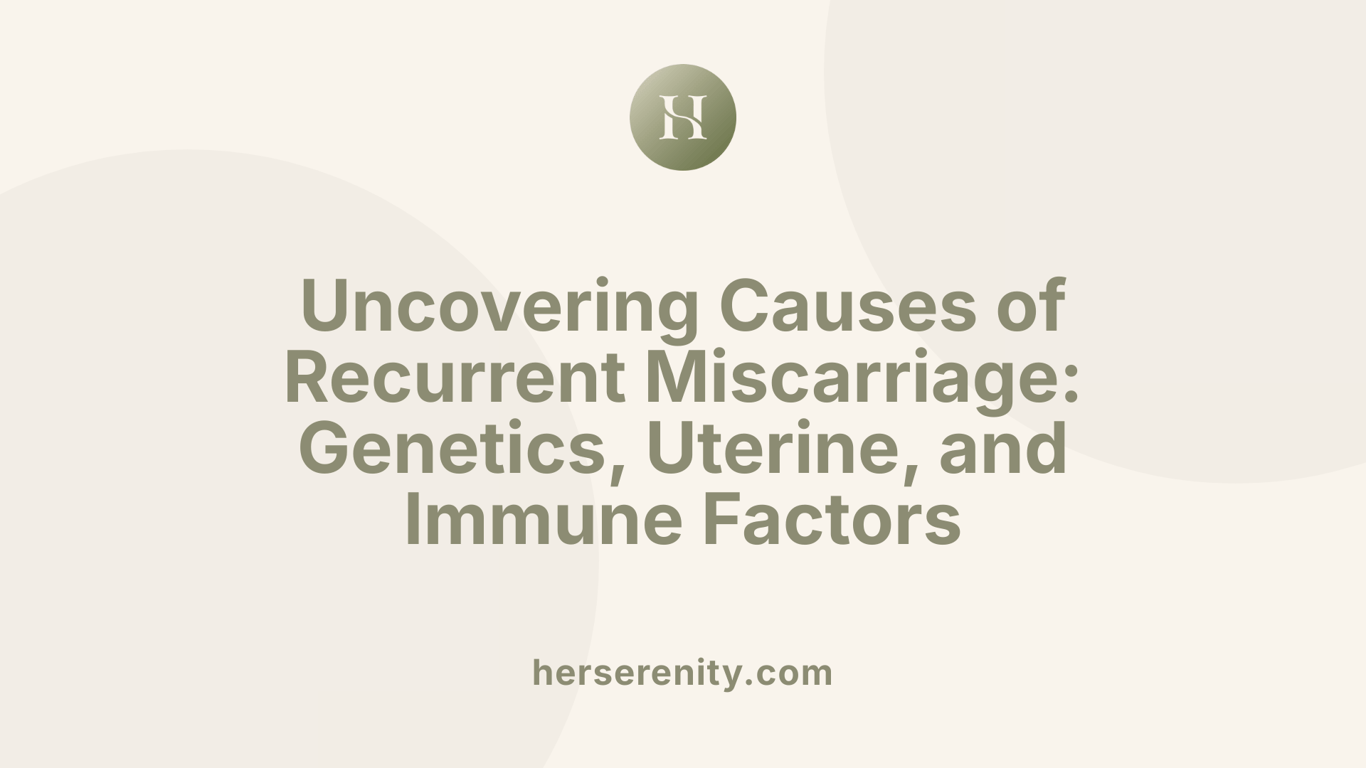 Uncovering Causes of Recurrent Miscarriage: Genetics, Uterine, and Immune Factors