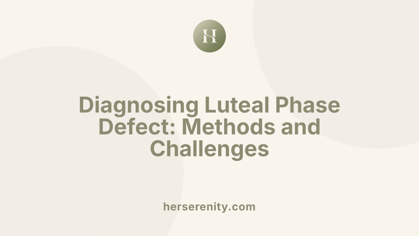 Diagnosing Luteal Phase Defect: Methods and Challenges