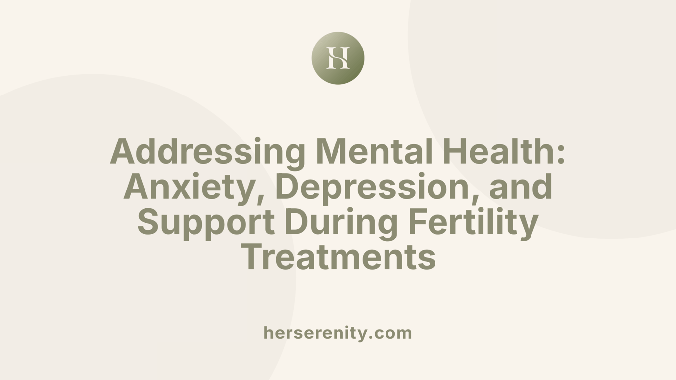 Addressing Mental Health: Anxiety, Depression, and Support During Fertility Treatments