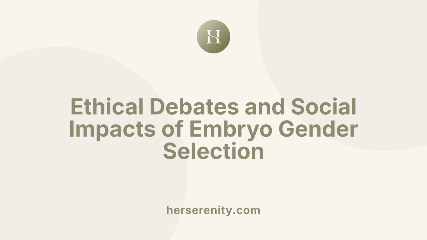 Ethical Debates and Social Impacts of Embryo Gender Selection