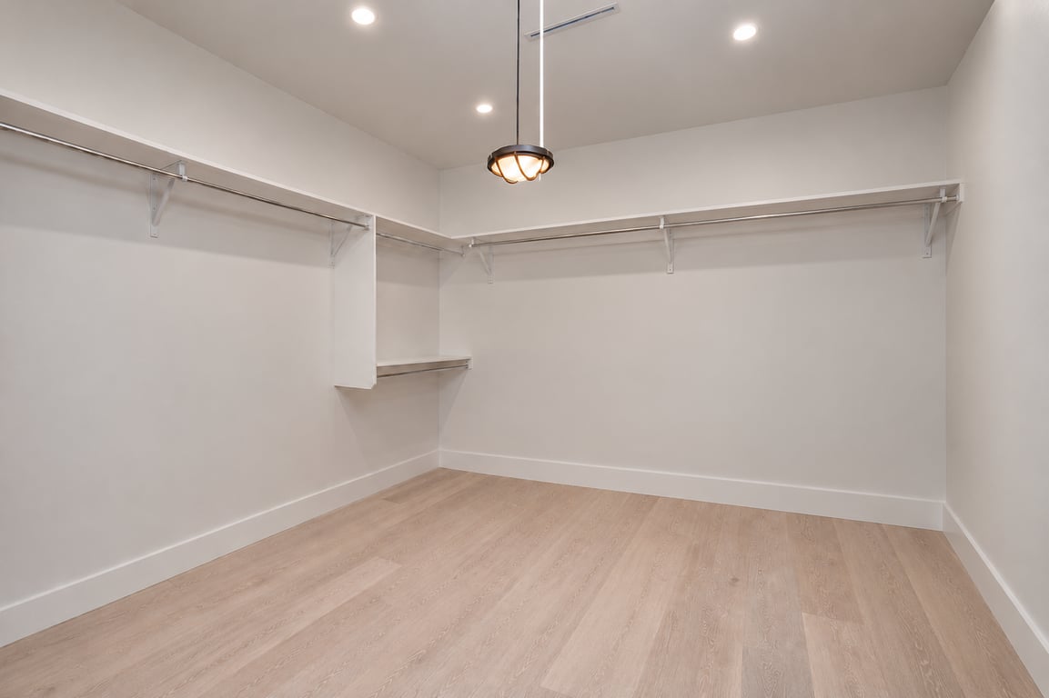 Minimalist Walk-In Closet Before Renovation