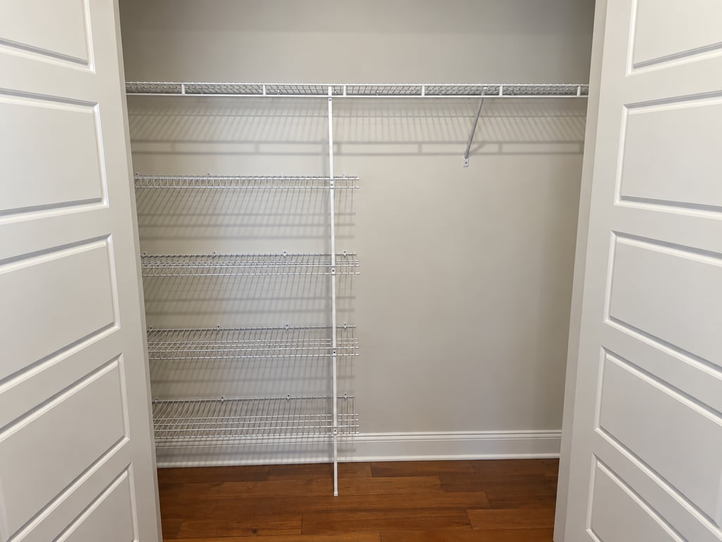 Empty Closet with Wire Shelving