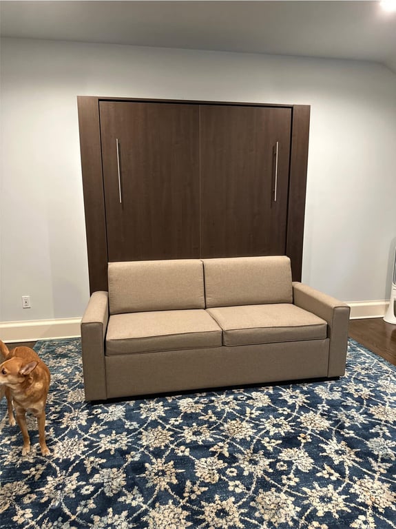 Wall Bed Beige Sofa