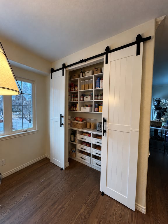 Organized Farmhouse Pantry Alcove