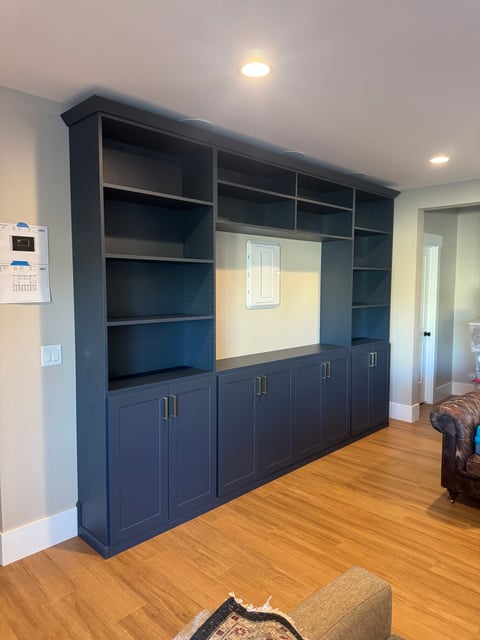Mysterious Blue Entertainment Center