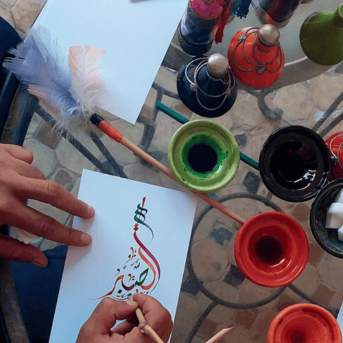 Arabic Calligraphy Workshop in Marrakech