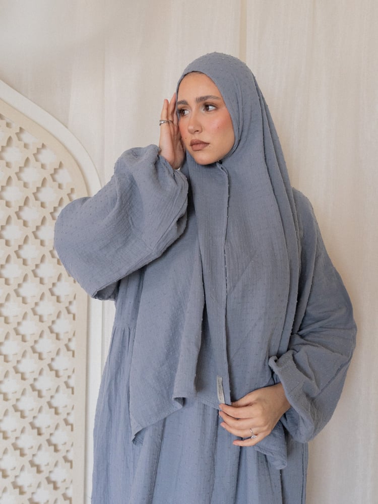 ABAYA EN GAZE DE COTON - SAJA