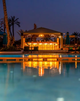 Lumaya Garden Day Pass — Piscine et Restaurant dans la Palmeraie de Marrakech