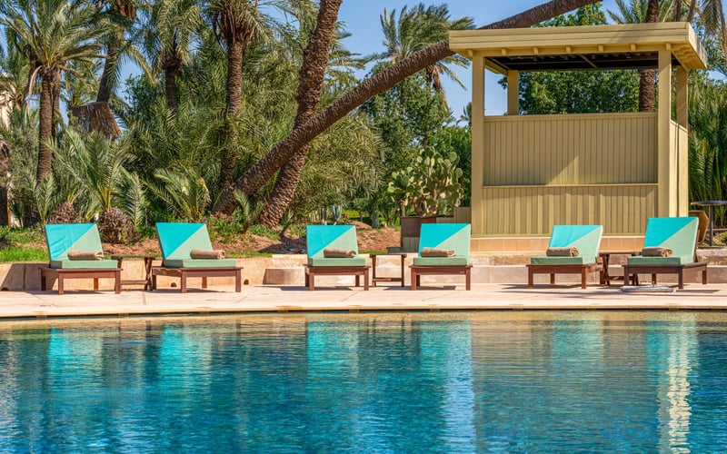 Lumaya Garden Day Pass — Piscine et Restaurant dans la Palmeraie de Marrakech