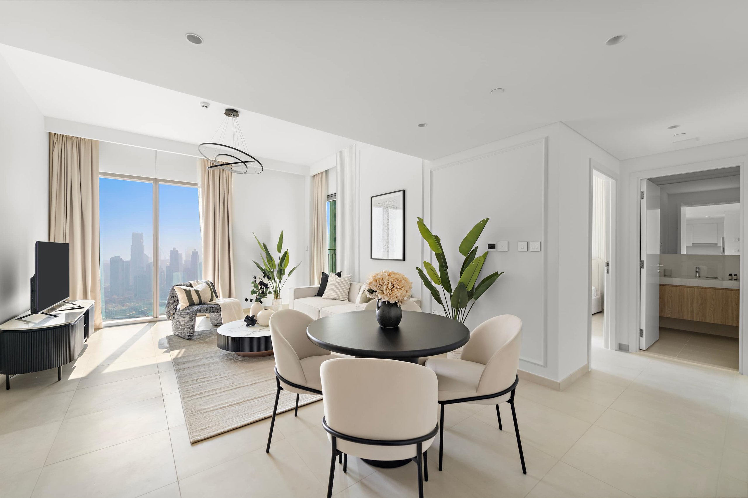 Beautifully staged living space