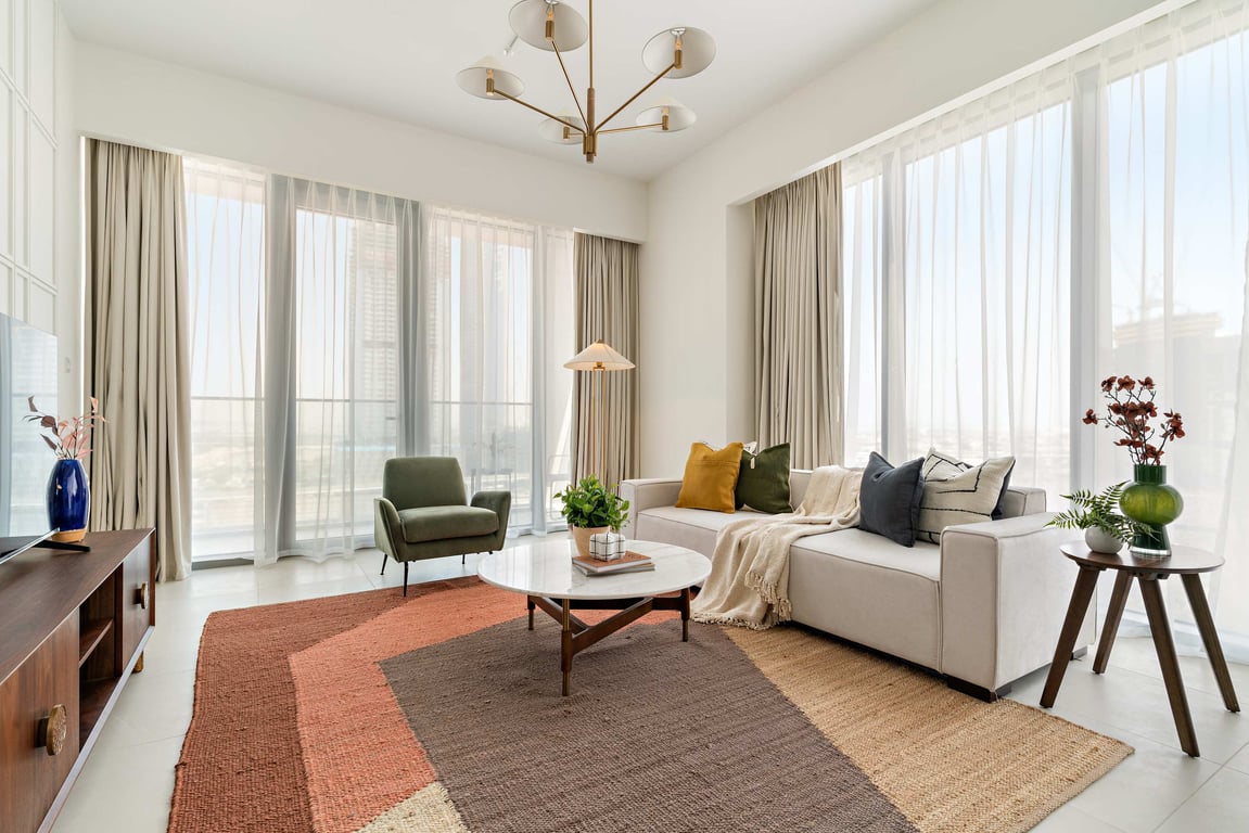 Styled living room
