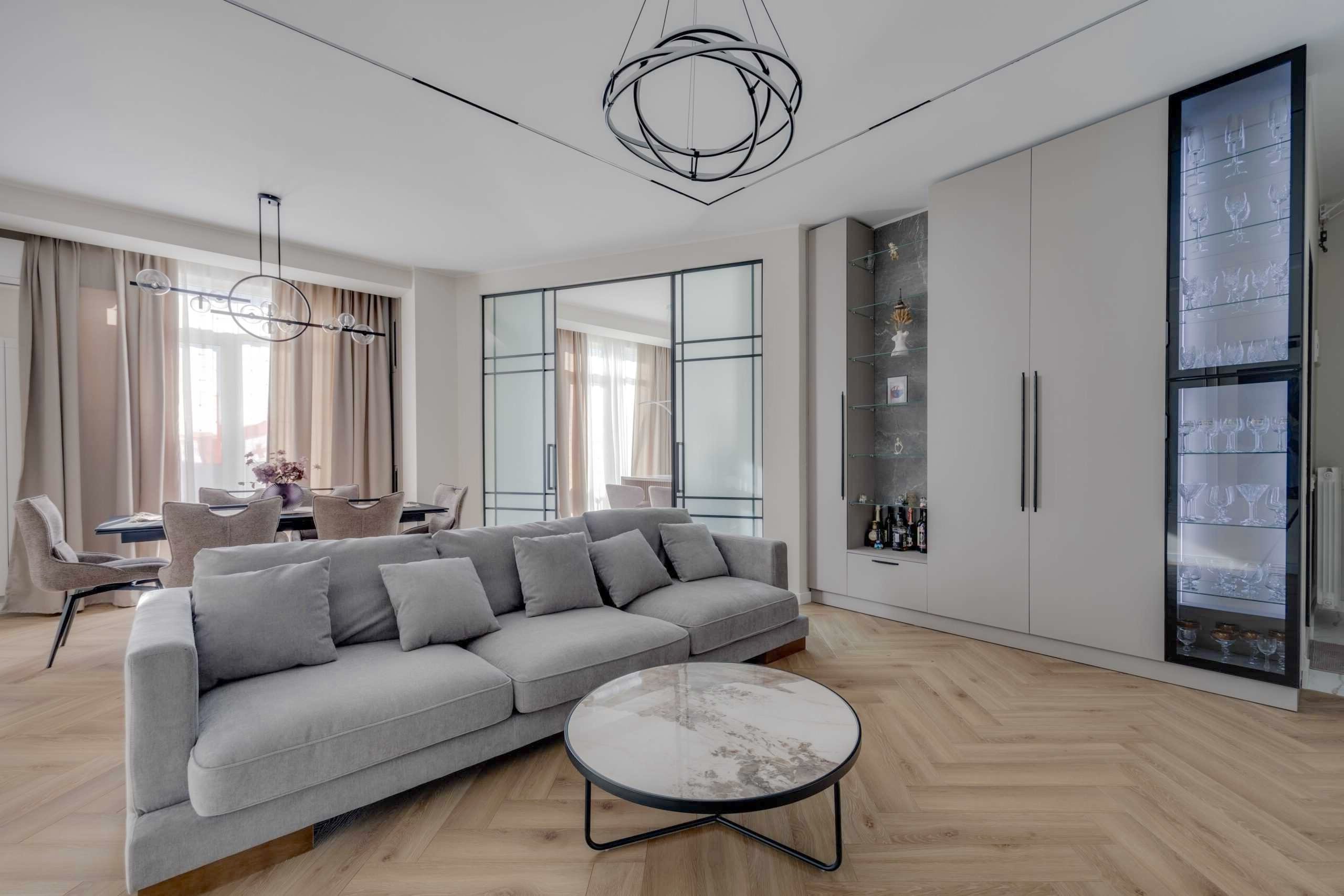 Styled living room
