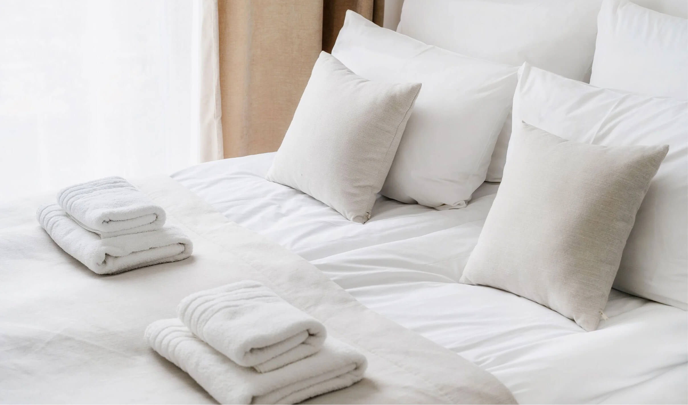 Fresh hotel-grade linen and towels