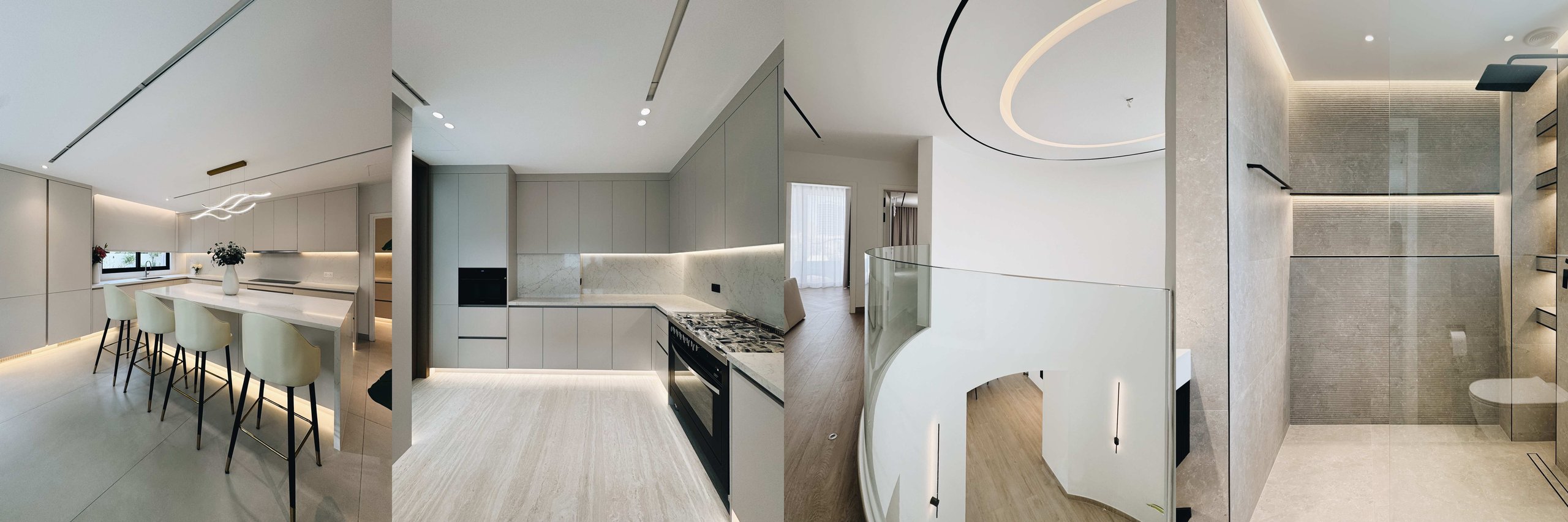 Completed interiors