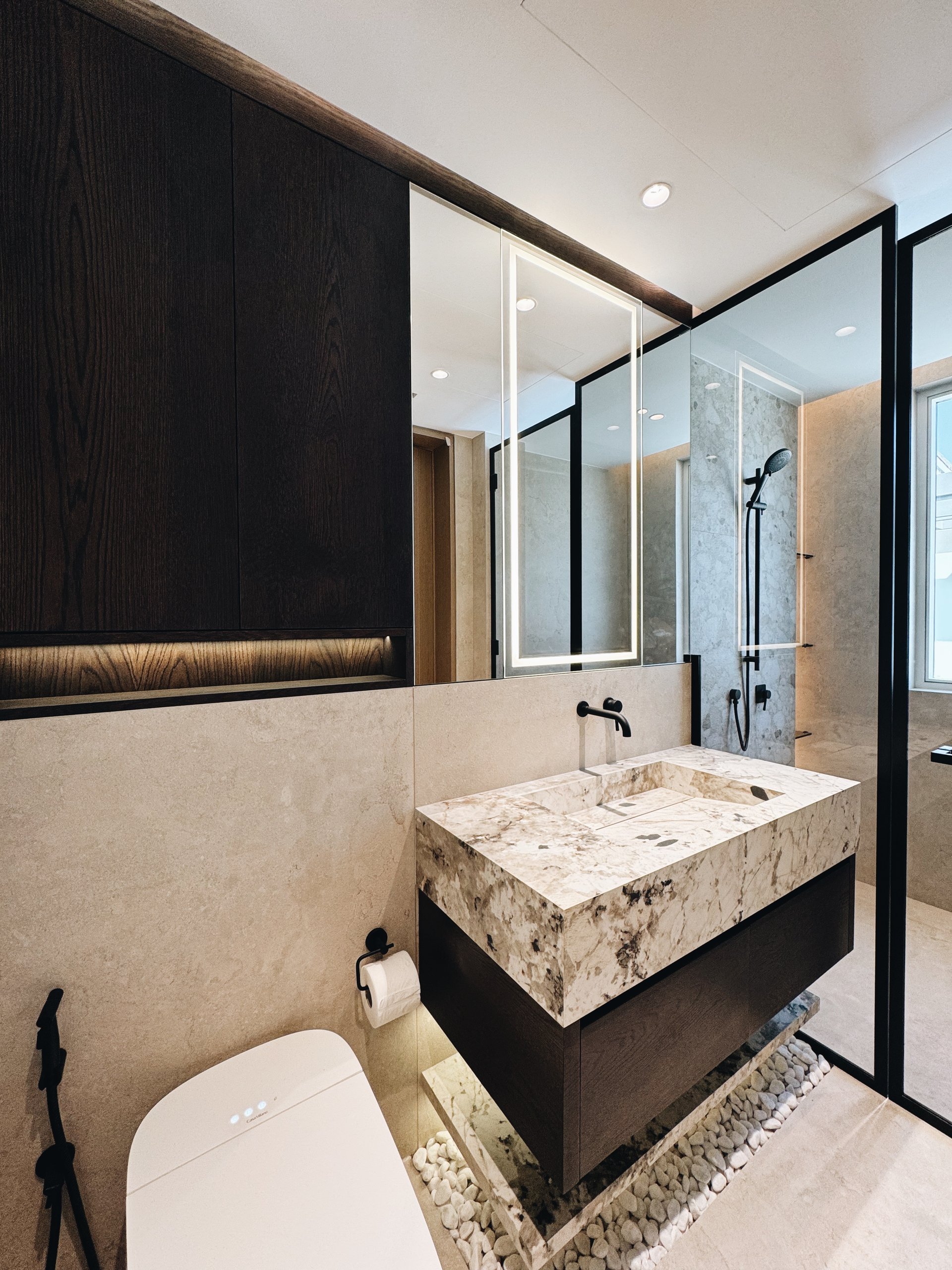 Stone bathroom