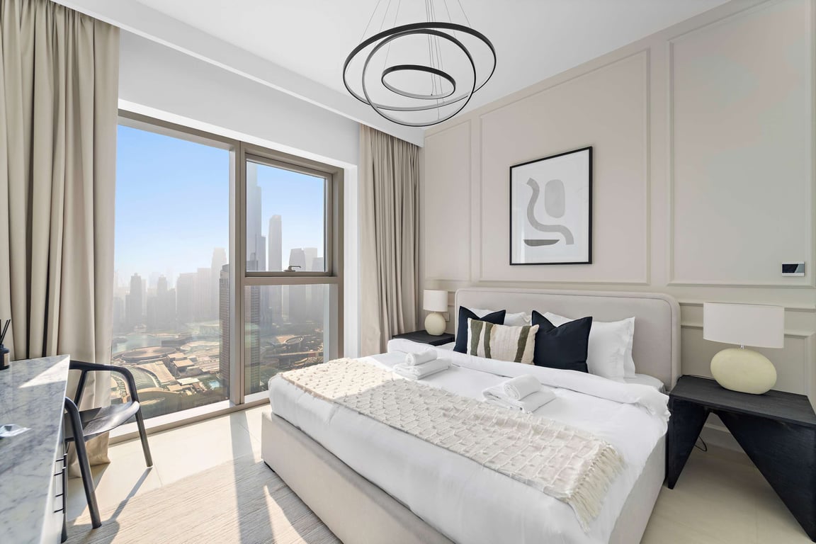Dubai holiday home with skyline view
