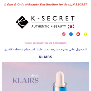☺️ 😍 [70% OFF + 15% extra discount ] You must have a healthy skin with KLAIRS products 😍 ☺️
