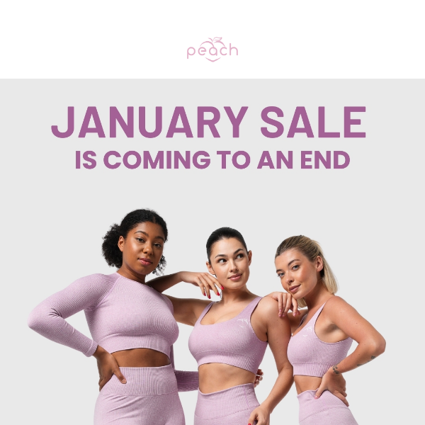 Quick heads-up! Everything from 20-70% off! Our January Sale ends soon💖