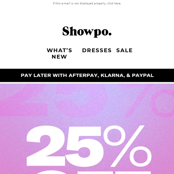 Unlock Early Access | 25% Off Party Styles