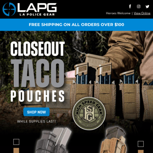 Did you get your High Speed Gear closeouts?