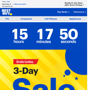 Updates from Best Buy - this won't be here tomorrow...