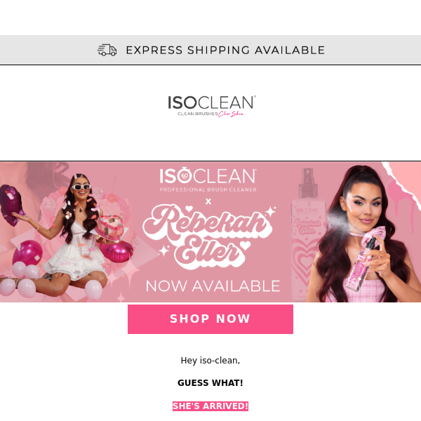 ISOCLEAN X REBEKAH ELLER 💕