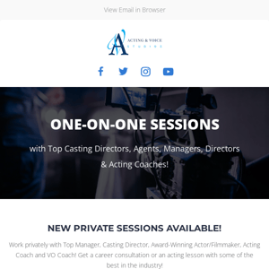 Private Sessions with Top Industry Pros!