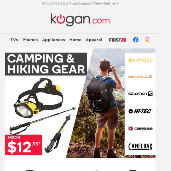 Planning a Hike This Winter? Stock up on Hiking & Camping Gear from $12.99* | Backpacks, Trekking Poles, Camp Tables & More