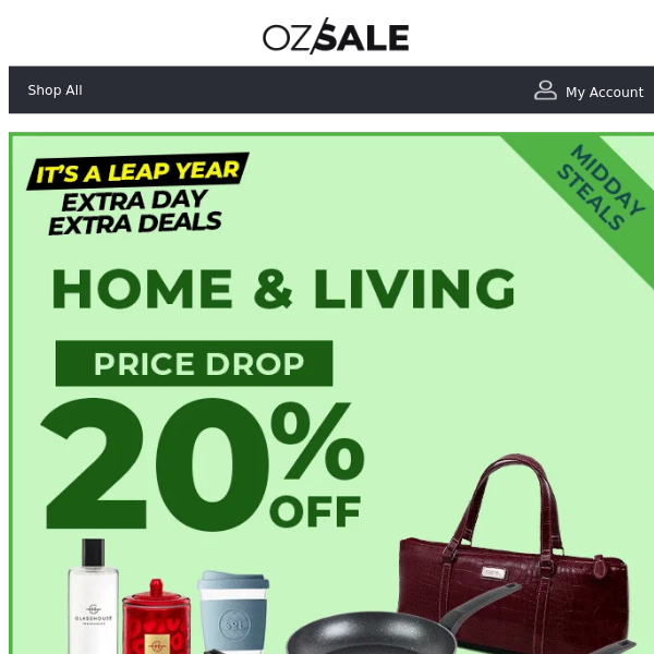 20% Price Drop! Home & Living CLEAROUT