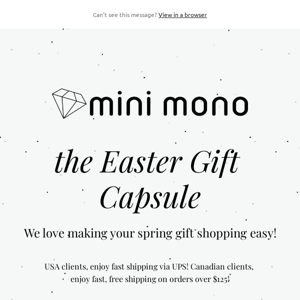 hop to it: the easter capsule is here!