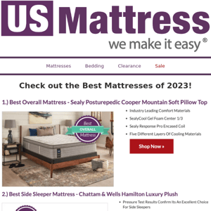 🏆Best mattresses of 2023!