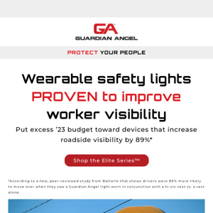 Wearable safety lighting: A smart use of remaining budget $$$