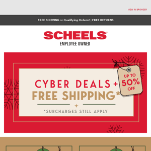CYBER MONDAY DEALS + Free Shipping!
