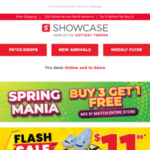 $12 Footwear Flash Sale – This Weekend!