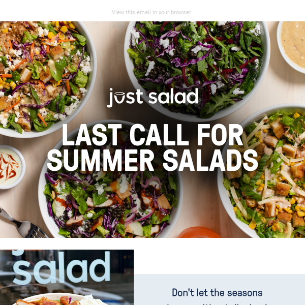 Last Call for Summer Salads