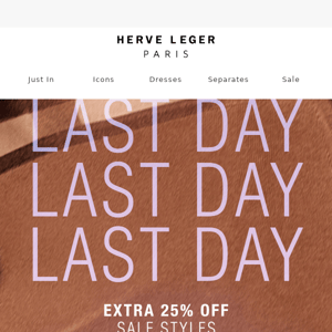 Last Call. Extra 25% Off.