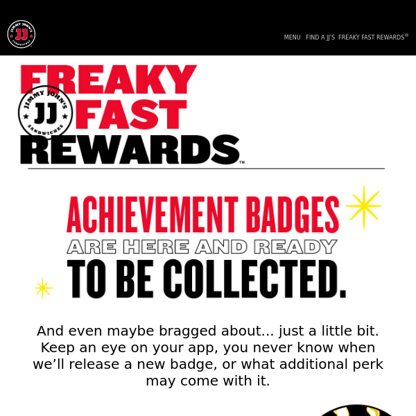 Achievement Badges are in the app 📲