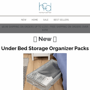 ✨ NEW: Under Bed Storage Organizer Packs