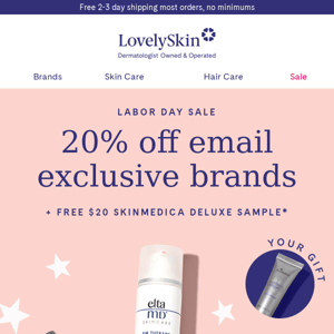20% Off exclusive email only savings await on Revision Skincare, Surface & more