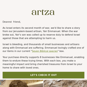 Your support Israel box in ready 🇮🇱 - Artza Box