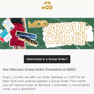 February ➡️ Group Order!