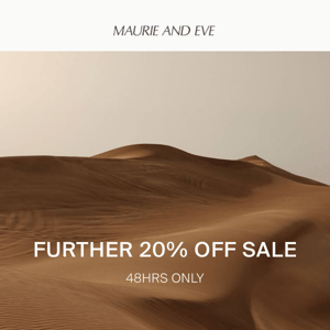 Further 20% off Sale
