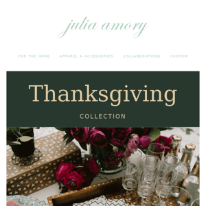 LAST CHANCE to get Table Linens by Thanksgiving