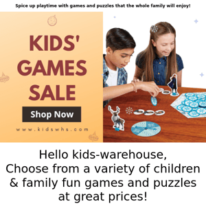 Kids' Games & Puzzles Sale ♟🎲