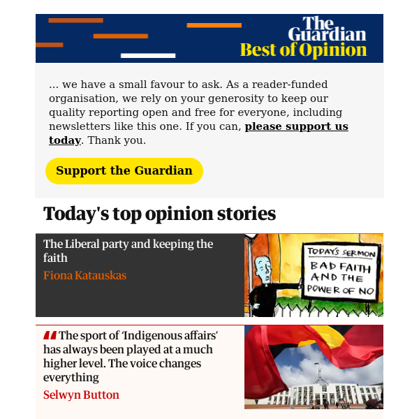 The best of Guardian Opinion Australia